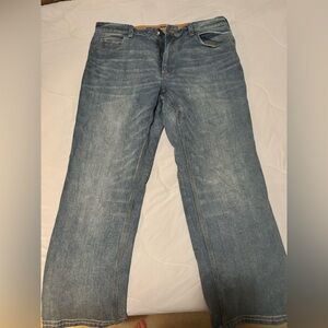 Duluth Trading Co Flex Ballroom Relaxed Fit Blue Jeans